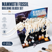 Ensemble de blocs de construction de squelette de dinosaure fossile 928 pièces, modèle éducatif STEM pour exposition muséale, jouet d'assemblage DIY pour enfants, cadeaux