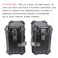 Accessoires de moto X-Size pour Maxi-Scooter : Sacoche de selle, sacoches latérales, bagages, boîtes latérales et arrière en alliage d'aluminium durable