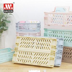 Складные пластиковые мини-корзины для организации и хранения, складной ящик для хранения для домашней кухни, спальни, ванной комнаты, офиса - Product Image 4