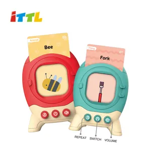 Palm learning machine card English enlightenment children's learning toy card intelligent point reading machine