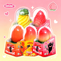 Es Krim 3D Rasa Buah Alami PoPI CAT Mangga Persik Nanas Stroberi Jeruk Kemasan Grosir