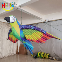 Décoration de scène Perroquet gonflable Tropical Blow up Pet Ara Flying Inflatable Jungle Birds