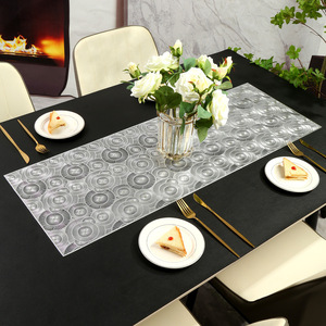 PVC Küche Esstisch Tischset, rutsch feste hohle Bronzing Wärme isolierung Home Hotel dekorative Tisch läufer für Esstisch - Product Image 3