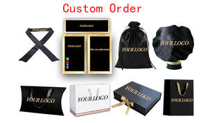 Kustom Logo sutra pembungkus rambut ikat kepala tepi bungkus Satin syal pita rambut Wig pegangan renda Frontal Satin ikat kepala - Product Image 3