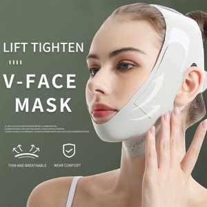 Bandeau de sommeil réutilisable pour amincir le double menton, masque facial en V, ceinture de lifting du visage en V pour produits de beauté - Product Image 2