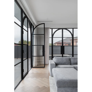 Phổ biến nhất thiết kế đơn giản <span class=keywords><strong>8</strong></span> Lites kính và cửa thép - Product Image 2