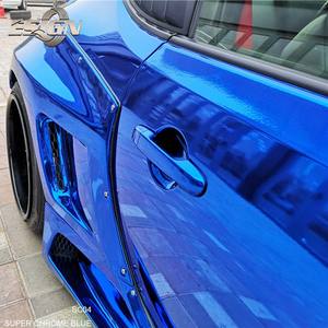 ฟิล์มหุ้มรถยนต์ PVC สีฟ้าโครเมียมเปลี่ยนสีได้ สติ๊กเกอร์ไวนิลตกแต่งรถยนต์แบบกำหนดเอง - Product Image 6