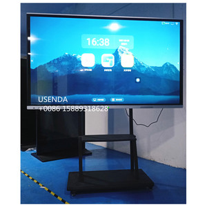 Bảng Phẳng 75 85 Inch 4K Hệ Thống Mạng Kép Bảng Tv Thông Minh Cảm Ứng OPS Đa Điểm Bảng Tương Tác Điện Tử Để Giảng Dạy - Product Image 4