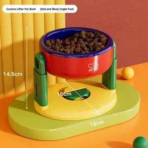 Ventouse à hauteur réglable pour animaux de compagnie Protection du cou Bouche incliné<span class=keywords><strong>e</strong></span> Jambes surélevées Bol universel pour chien Empêcher le basculement pour chats - Product Image 6