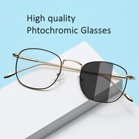 Nouvelles lunettes de soleil photochromiques multifonctions anti-ultraviolets en alliage avec monture intégrale en diamant pour hommes et femmes