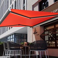 Auvent rétractable en aluminium, cassette complète, pare-soleil électrique, auvent extérieur pour maison, auvent en tissu pour porte d'entrée, auvent de protection
