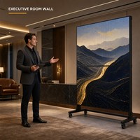 Écran pliable Micro LED P1.2 avec technologie COB, 4K HDR10, ultra-fin, pour publicité intérieure, avec CMS et RDM basés sur le cloud