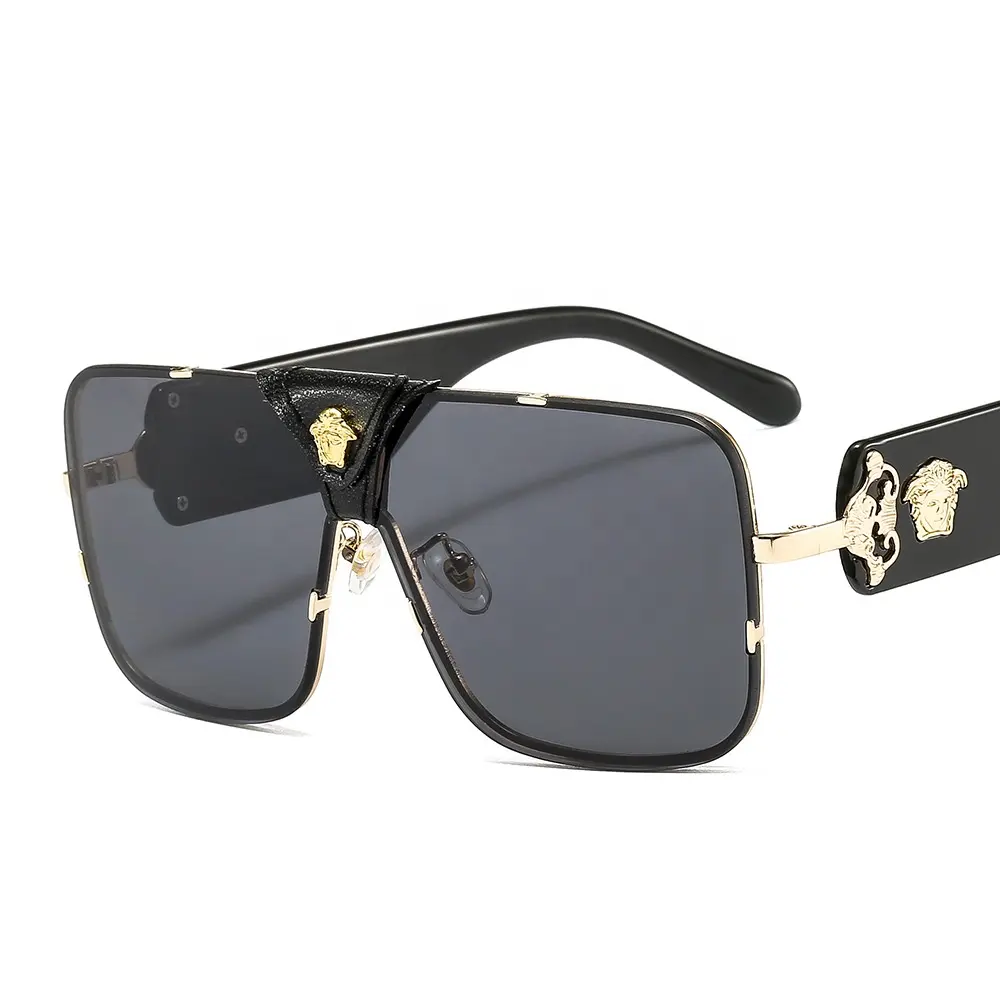 Nouvelle mode marque de luxe concepteur lunettes de soleil surdimensionné carré nuances 2023 marques célèbres lunettes de soleil lunettes de soleil pour femmes hommes