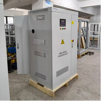 Stabilisateur de tension triphasé SBW-200KVA 200KW 380V 415V 440V 480V 220V Régulateur de tension automatique haute efficacité en cuivre