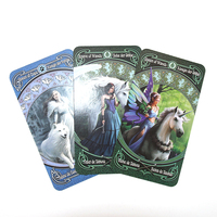 Cartes de tarot et d'oracle écologiques personnalisées - Utilisation familiale - Cartes à jouer en papier glacé verni - Design imprimable et personnalisable