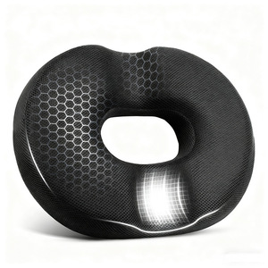 Coussin de siège orthopédique en mousse à mémoire de forme <span class=keywords><strong>PureLife</strong></span>, grand et rectangulaire, technique tricotée, amovible, lavable, taille personnalisable, pour avion - Product Image 1
