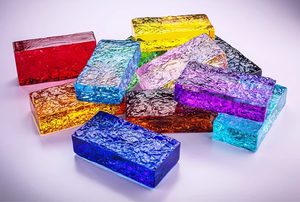 Màu trong suốt rắn Acrylic gạch vuông khối xây dựng gạch nhựa - Product Image 3