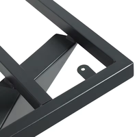 Vente directe d'usine sur pieds de meubles en métal table de restaurant moderne cadre de table en fer robuste et durable