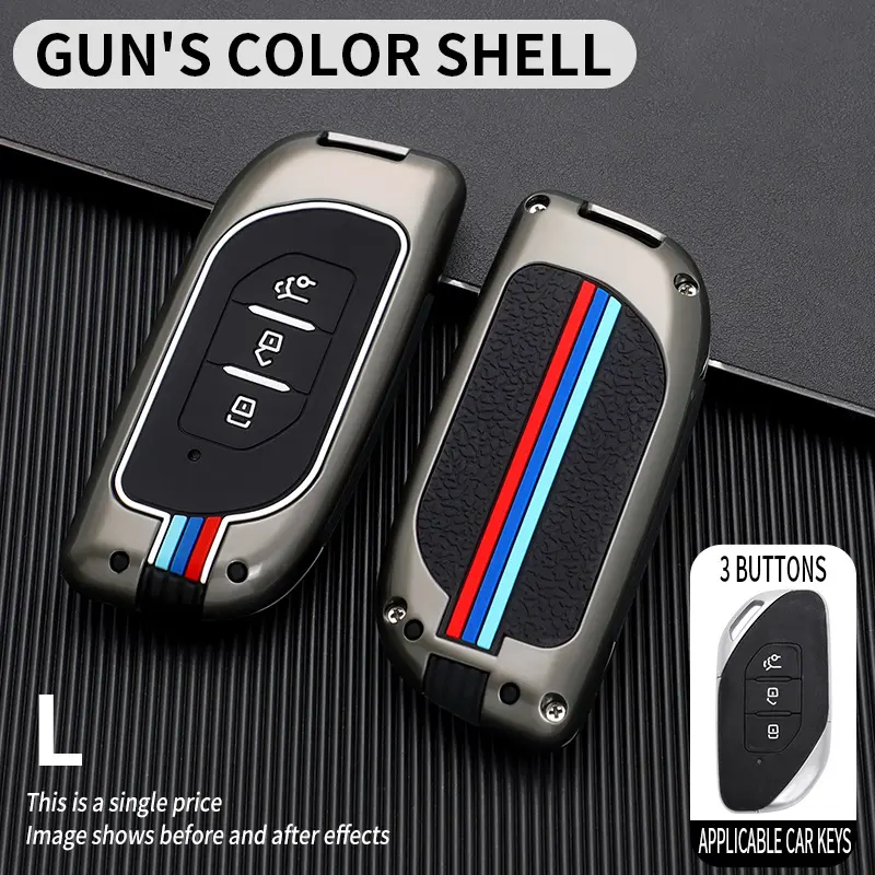 Zinc Alloy Smart Car Key Case Cover For Dongfeng Fengxing Forthing T5 EVO 2021 Protector Shell 3 Buttons Remote Auto Accessories
