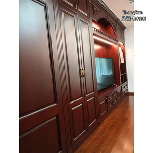American Style Whole House Custom <b>Wardrobe</b> Solid Wood Bedroom Furniture QW-007 - Product Image 2