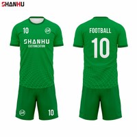 Maßgeschneiderte Japan Fußball-Uniform Set Sublimationsdruck Atmungsaktiv Schnelltrocknend Polyester für Wettkampf Training Großhandel Sportbekleidung