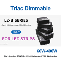 Transformateur LED AC-DC étanche 60W 12V 5-en-1 dimmable 0-10V 1-10V pour éclairage de bande LED