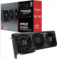 Nouvelle carte graphique ASU Prime RX 9070 XT MXM OC16G GDDR6 14000MHz Workstation avec double ventilateur à roulements à billes, double BIOS, protection GPU, PCIe 5.0
