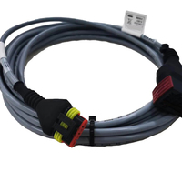 Kabel Konektor Harness 4P/8P/16P/24P/48P ISOBUS Otomotif Inti Tembaga Berperingkat IP67 Bahan PVC