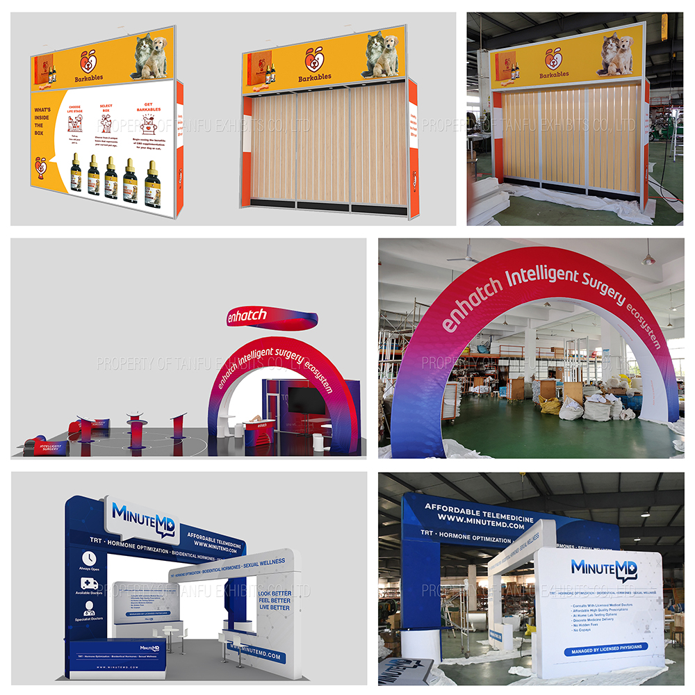 Customizable 3d Trade Show Booth For Commercial Displays \u0026 Events Odm, image size:1000x1000