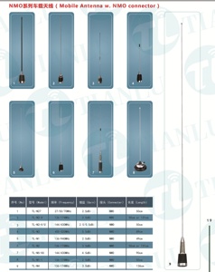 Antena de coche montada en vehículo de doble banda NL770R 144/430MHz; Antena móvil de látigo de acero inoxidable Nagoyas de doble banda - Product Image 3