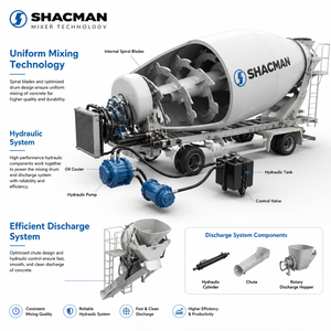 Autocarro Betoniera SHACMAN 12-14m3 6x4, Camion Cementiera Usato di Grande Capacità, Autocarro da Costruzione Ricondizionato in Vendita Shacman X6000 - Product Image 5