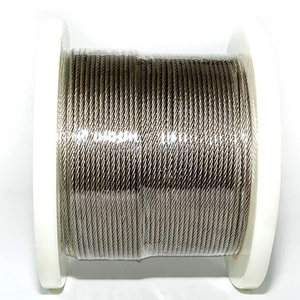 เชือกเหล็กขนาด 600 ฟุต 1/8 นิ้ว 7x7 เส้น <span class=keywords><strong>สาย</strong></span>เคเบิลลวดเหล็ก 7*7 T316 สแตนเลส พร้อมที่ตัด - Product Image 4