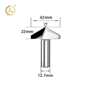 120 ° V rãnh <span class=keywords><strong>CNC</strong></span> PCD gỗ cắt kim cương V hồ sơ Router bits PCD kim cương <span class=keywords><strong>CNC</strong></span> V bit cho chế biến gỗ nội thất tủ - Product Image 4