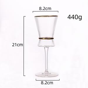 Verres à champagne en verre à rayures verticales avec logo personnalisé en gros d'usine, verres à champagne pour fête de <span class=keywords><strong>mariage</strong></span> - Product Image 6