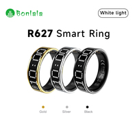 Anneau intelligent à écran tactile matriciel, étanche 5ATM, charge sans fil, fréquence cardiaque, anneaux intelligents pour hommes, pression artérielle