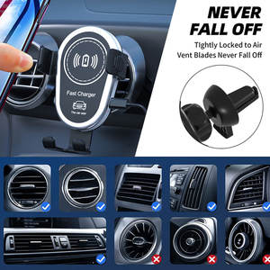 Caricatore Wireless per Auto 15W con Supporto per Bocchetta dell'Aria, Compatibile con Huawei, Apple e Samsung, Vendita all'Ingrosso per il <span class=keywords><strong>Black</strong></span> <span class=keywords><strong>Friday</strong></span> 2025 - Product Image 3