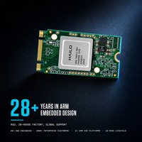 Kartu Akselerator AI HailoRT Hailo-8 26 TOPS INT8 NPU PCIe Gen3 4 Lanes 10W TDP Industrial Linux Windows Multi Model Smart Retail
