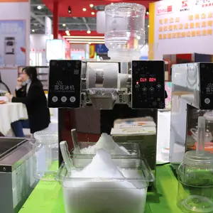 Máquina de hielo raspado Máquina de afeitar de hielo en copos de nieve de alta calidad Máquina tradicional coreana de postre Bingsu