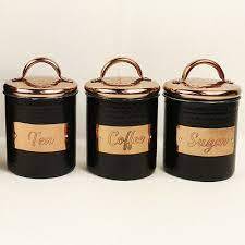 Custom <b>With</b> Wooden <b>Lid</b> Tea Coffee and Sugar <b>Jars</b> - Product Image 2