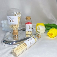 Bouteille en verre de 37*60mm pour allumettes |   Bâtons de feu portables et esthétiques
