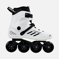Patins à roulettes professionnels d'extérieur HEAD en aluminium réglable, 4 roues, en or blanc, avec roulements ABEC-7 en acier au carbone