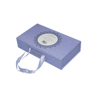 Boîte cadeau magnétique en carton rigide avec laminage mat imprimé sur mesure pour instrument de beauté, appareil photo, emballage cosmétique de luxe violet
