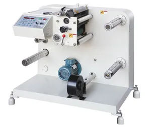 Máquina de corte e rebobinamento de papel autoadesivo de alta velocidade para etiquetas de papel