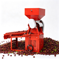 Machine à décortiquer les grains de café en acier inoxydable de qualité alimentaire, machine électrique à haute productivité, machine automatique pour le traitement des fermes de café