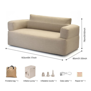 Multi-size <b>Inflatable</b> <b>Sofa</b> Set, Lightweight Portable Air Furniture for Temporary Guest Use & Outdoor Leisure - Product Image 3
