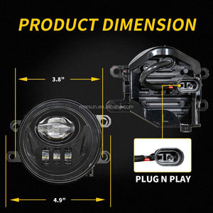 Phía Trước <span class=keywords><strong>LED</strong></span> Đèn Sương Mù Cho 2016-2022 Toyota Tacoma Phụ Kiện Vòng Đèn Sương Mù Cho 14-19 4Runner <span class=keywords><strong>Tundra</strong></span> 07-14 Camry Phụ Kiện - Product Image 5