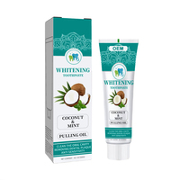 Dentifrice Blanchissant Naturel à la Menthe et à la Noix de Coco, Sans Fluor, Élimine les Taches, Dents Blanches Éclatantes