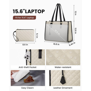 Mochila <span class=keywords><strong>para</strong></span> Portátil de Gran Capacidad Personalizada <span class=keywords><strong>para</strong></span> Mujer, Bolsa de Almuerzo Ecológica de Poliéster con Compartimento Aislado y Cierre de Cremallera, 7L <span class=keywords><strong>para</strong></span> Alimentos - Product Image 2