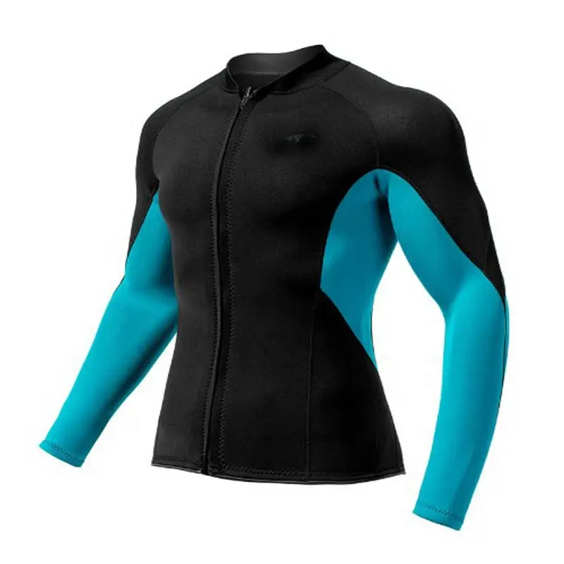 Ropa Deportiva de neopreno para hombre, trajes húmedos cálidos a prueba de sol, con cremallera frontal, personalizados, de alta calidad, para natación, buceo y surf, 3mm