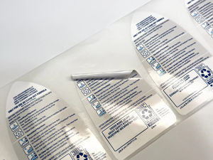 Penjualan langsung pabrik kustom persegi Kisscut kertas berperekat Roll kupas multilapis label stiker untuk botol - Product Image 2